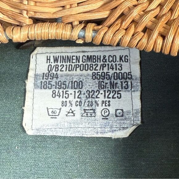 Vintage (1994) Hooded German Bundeswehr Flecktarn Camo Field Jacket Unisex XL - Picture 6 of 15